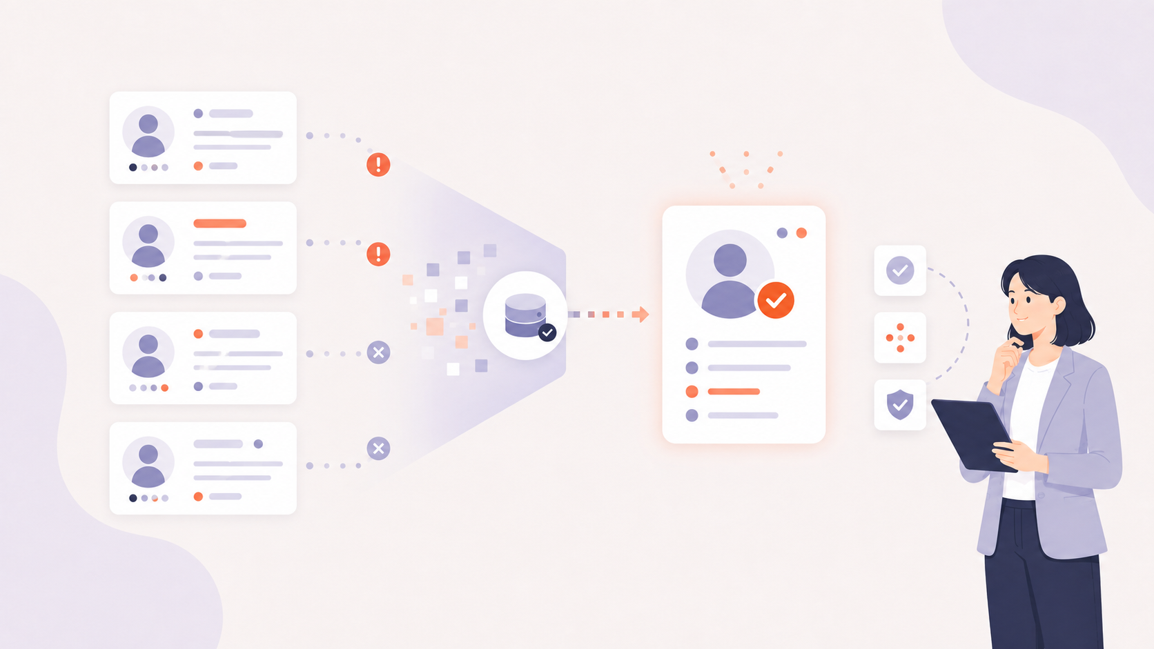 データの重複整理・名寄せ
